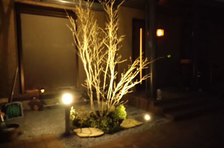 お庭リフォームライト照明